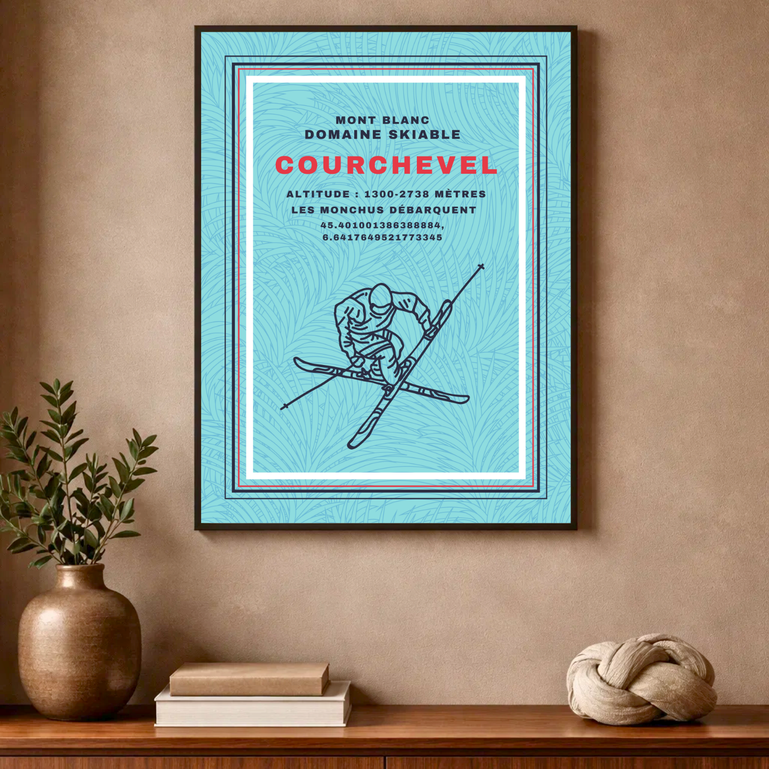 Affiche "Courchevel contemporaine"