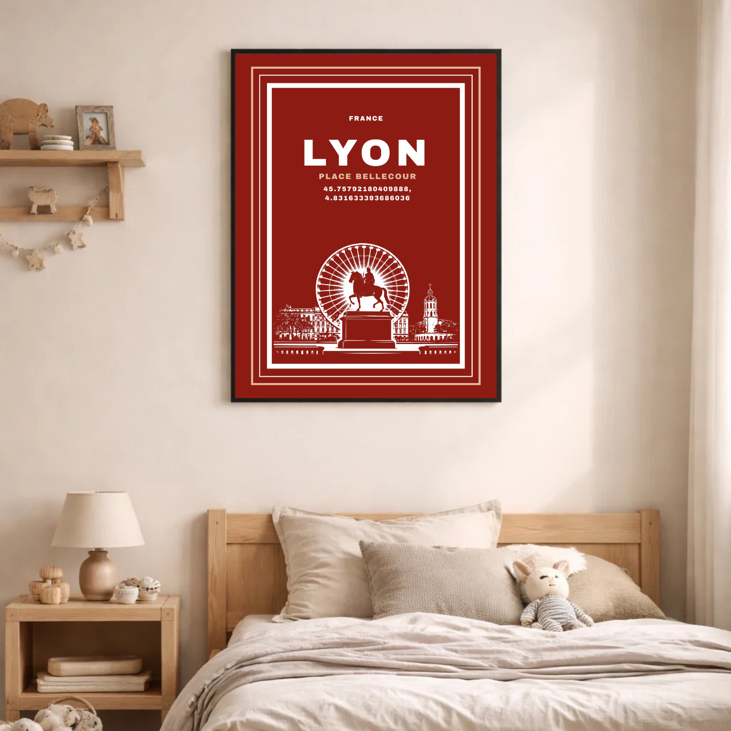 Affiche "Place Bellecour contemporaine"