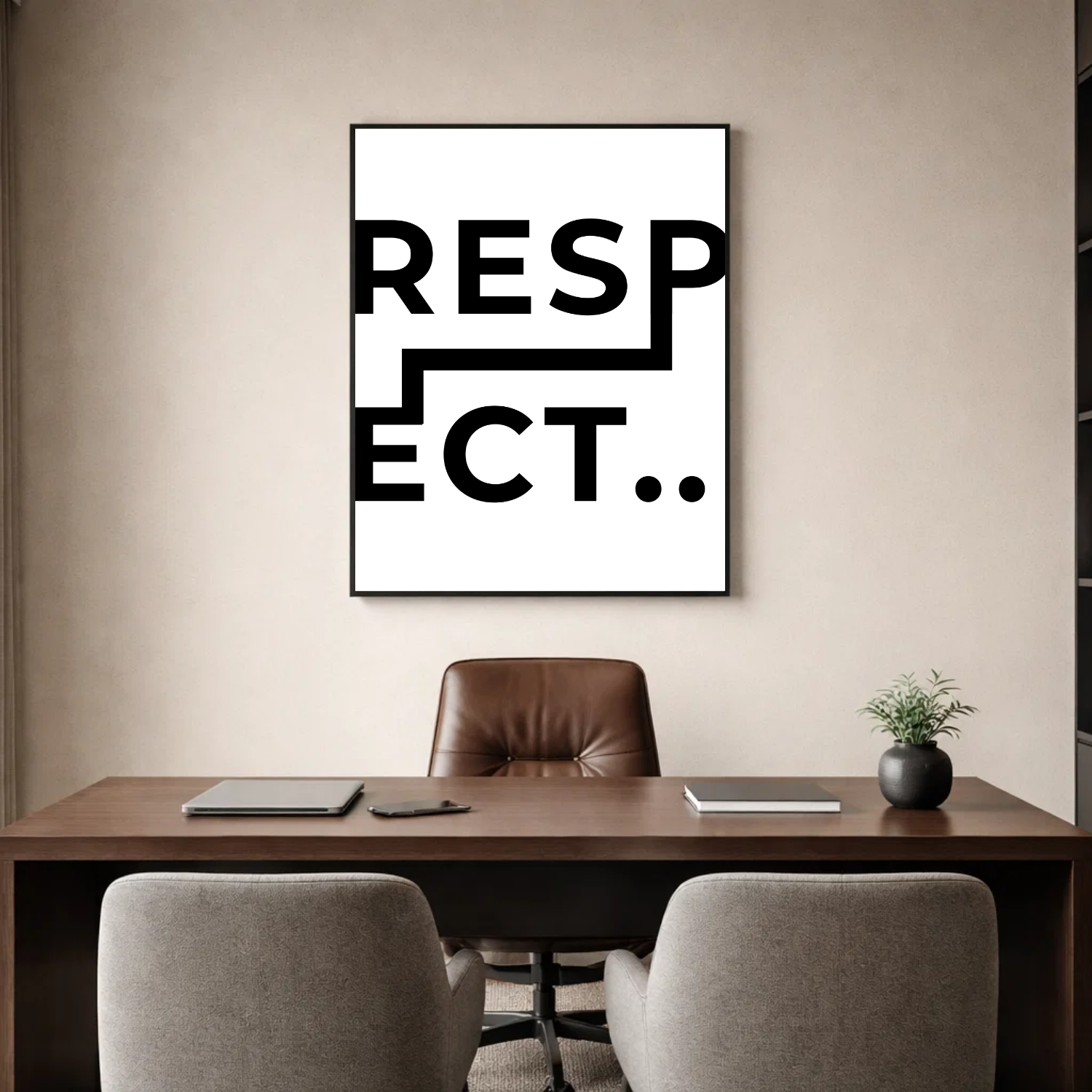 Affiche contemporaine "Respect"