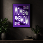 Affiche "Moment suspendu" contemporaine