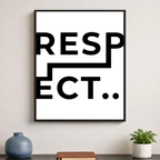Affiche contemporaine "Respect"