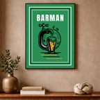 Affiche "Barman contemporain"