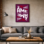 Affiche "Âme rebelle" contemporaine