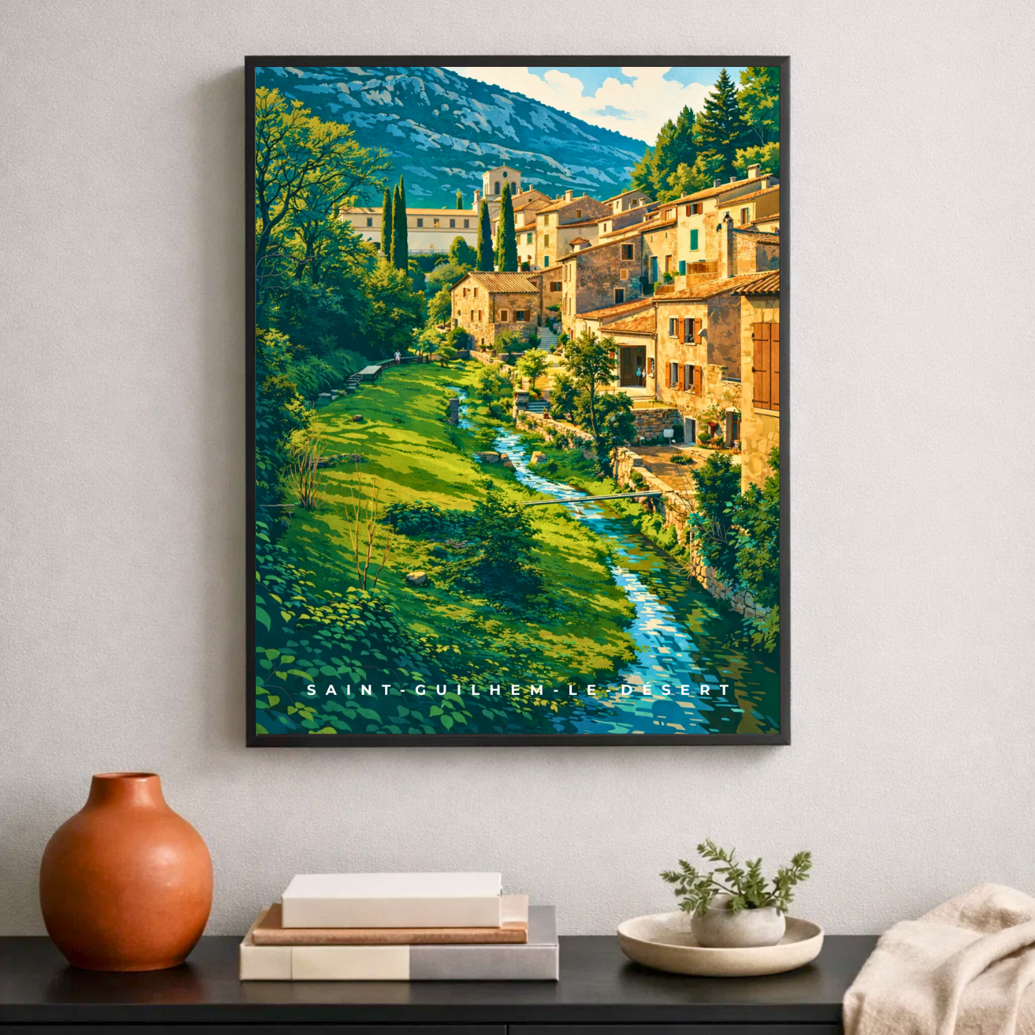 Affiche Saint-Guilhem-le-Désert