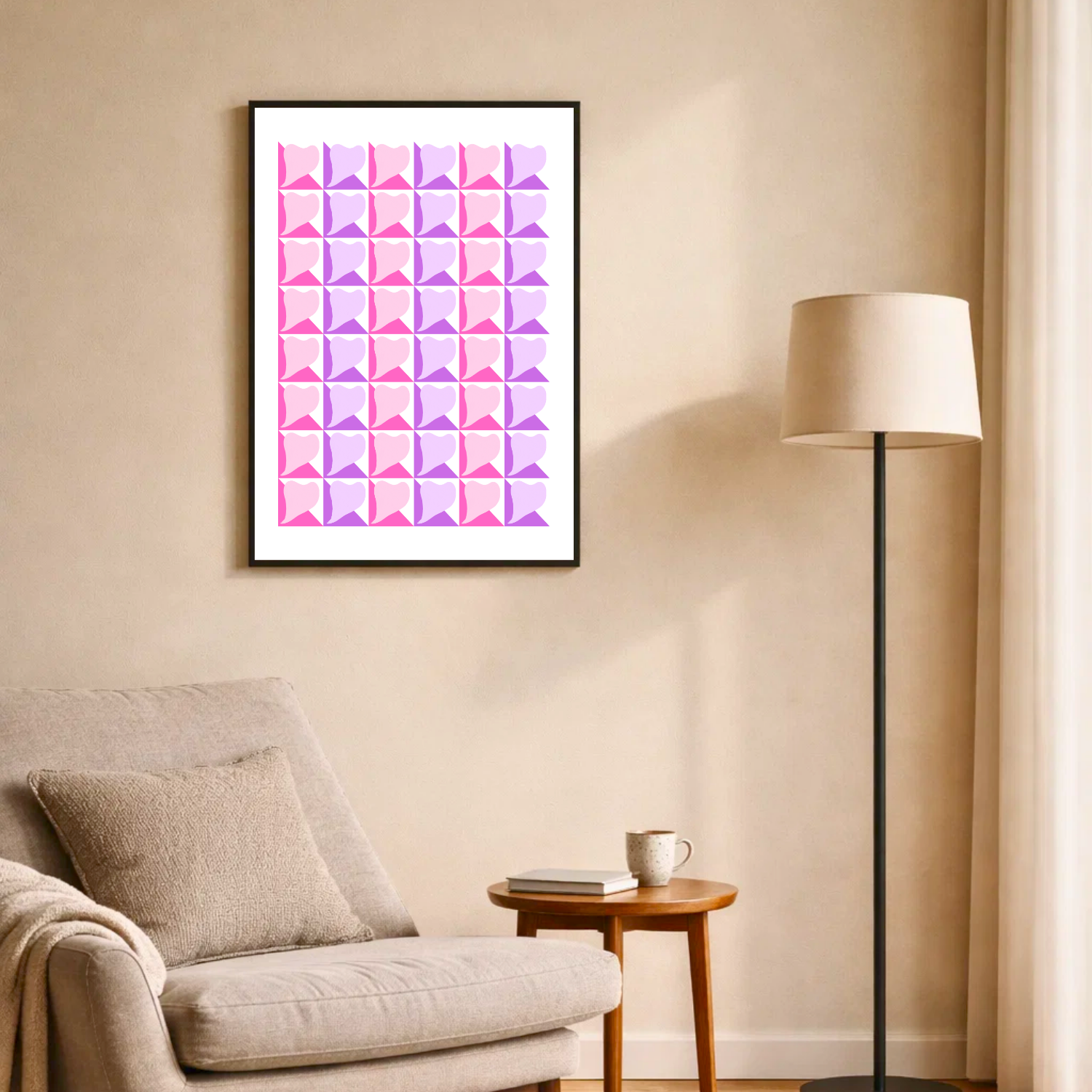 Affiche "Cœur pop"