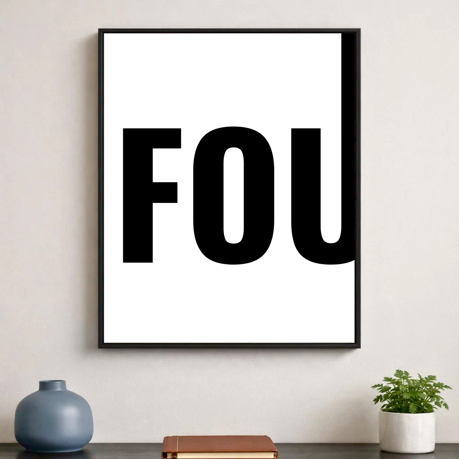 Affiche contemporaine "Fou"