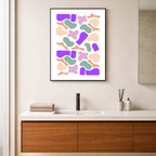 Affiche "Fusion pastel"