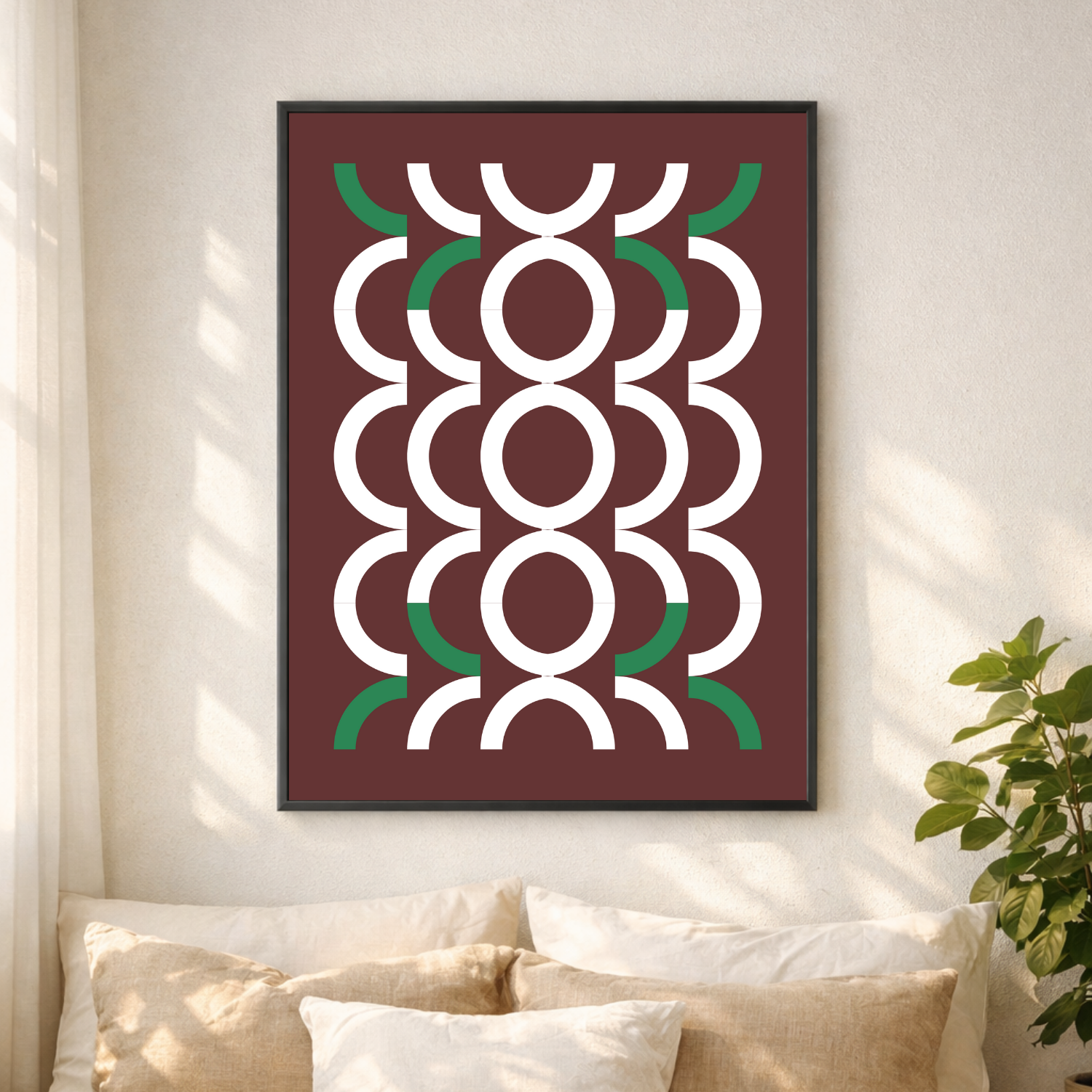 Affiche cercles géométriques