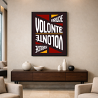 Affiche "Volonté farouche" contemporaine