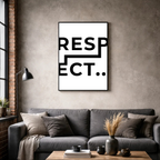 Affiche contemporaine "Respect"