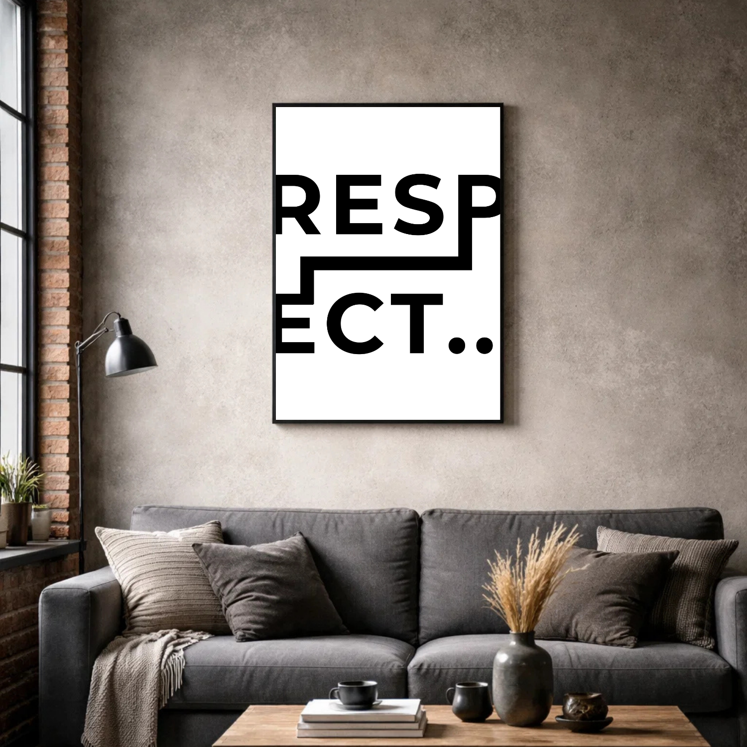Affiche contemporaine "Respect"