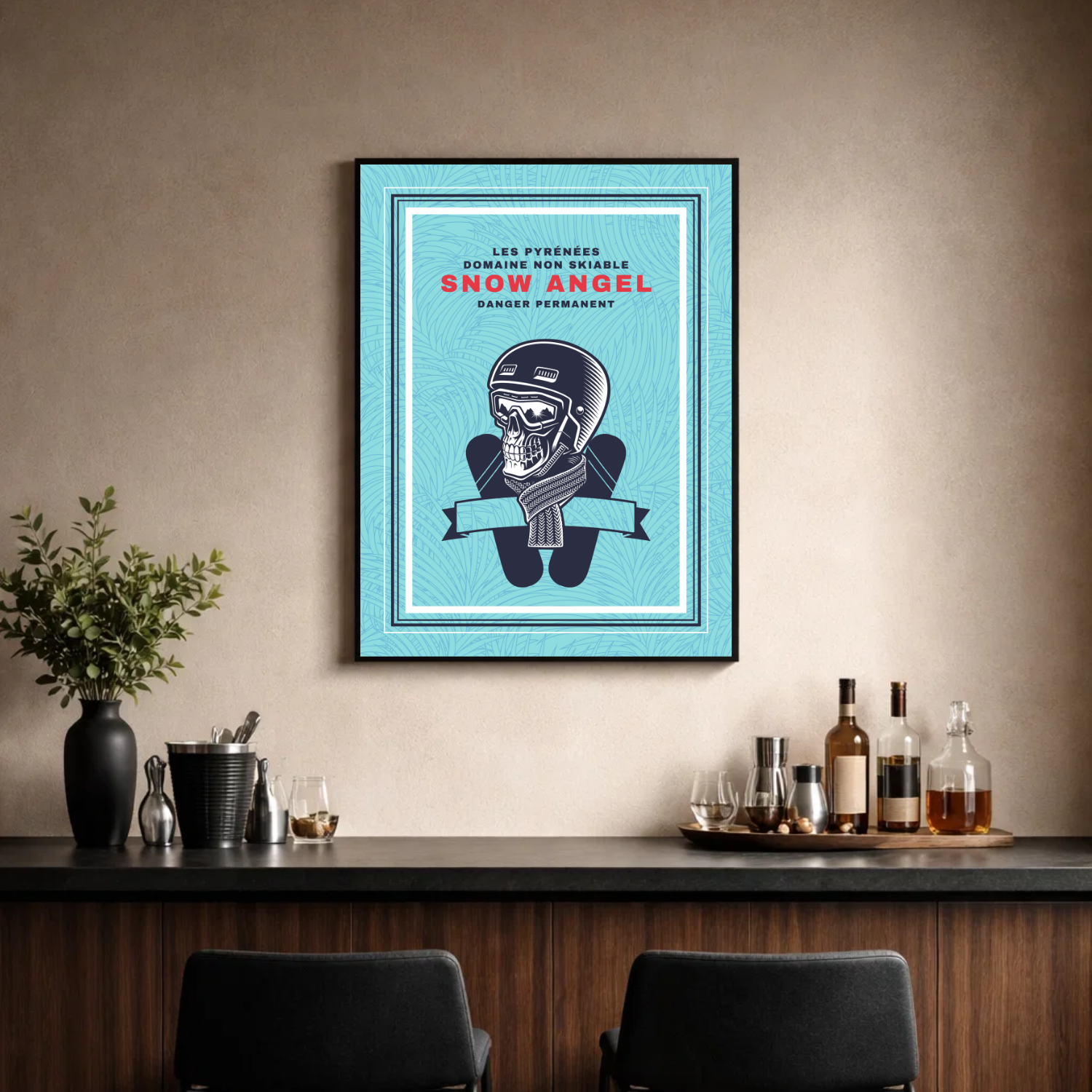 Affiche "Snow Angel contemporain"