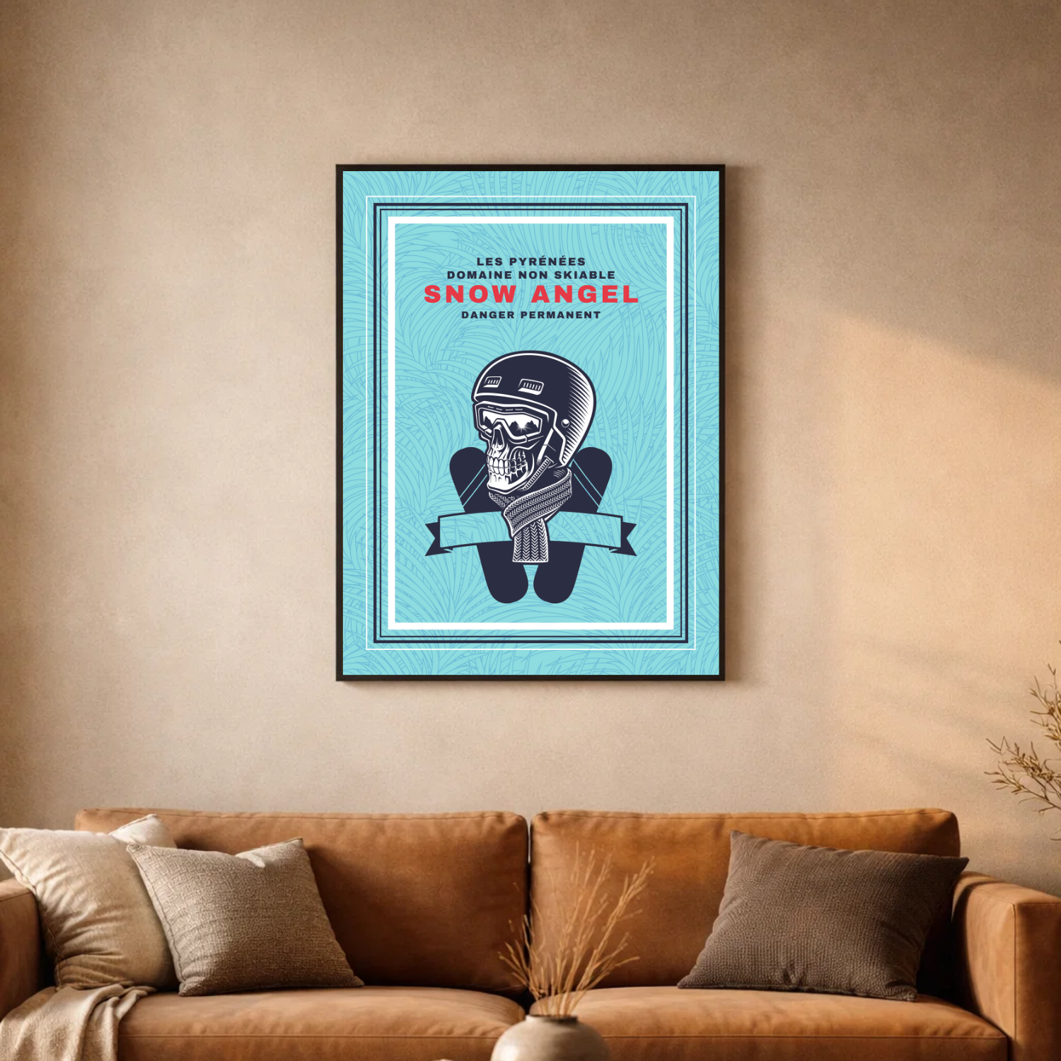 Affiche "Snow Angel contemporain"