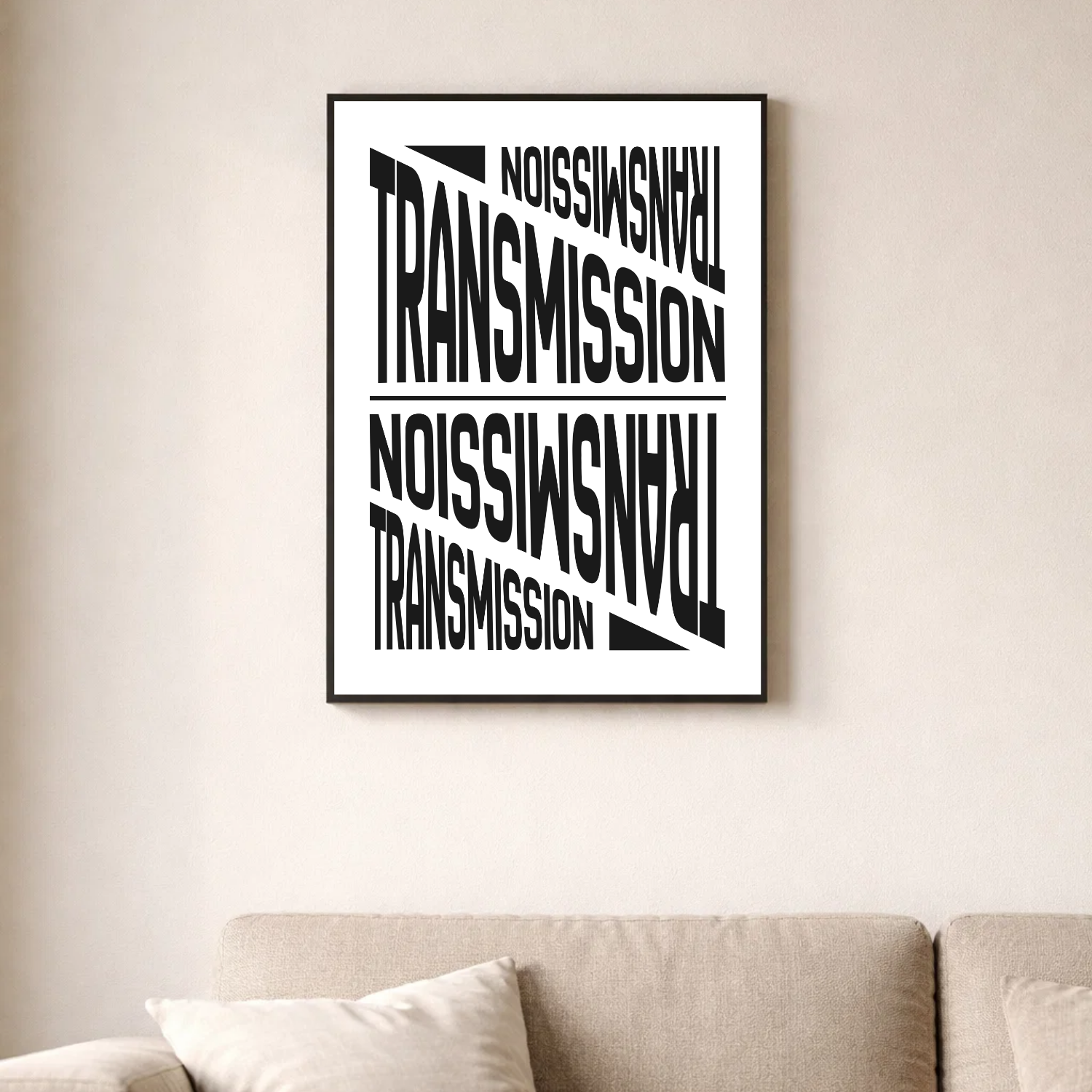 Affiche contemporaine "Transmission"