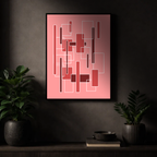 Affiche "Architecture carmin"