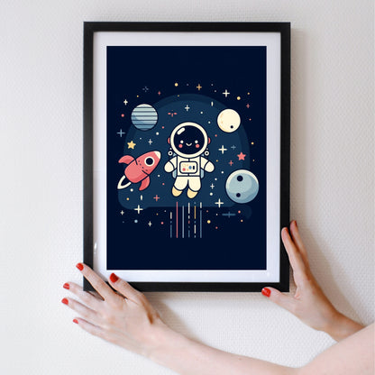 Affiche "Explorateur de l'espace"