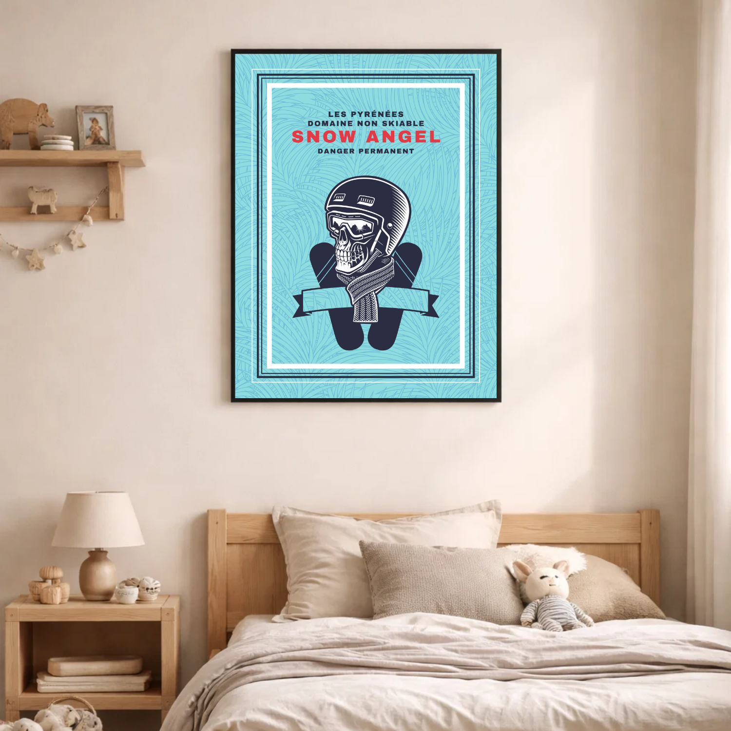 Affiche "Snow Angel contemporain"