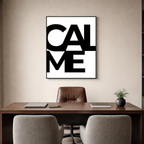 Affiche contemporaine "Calme"