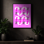 Affiche "Énergie fuchsia"