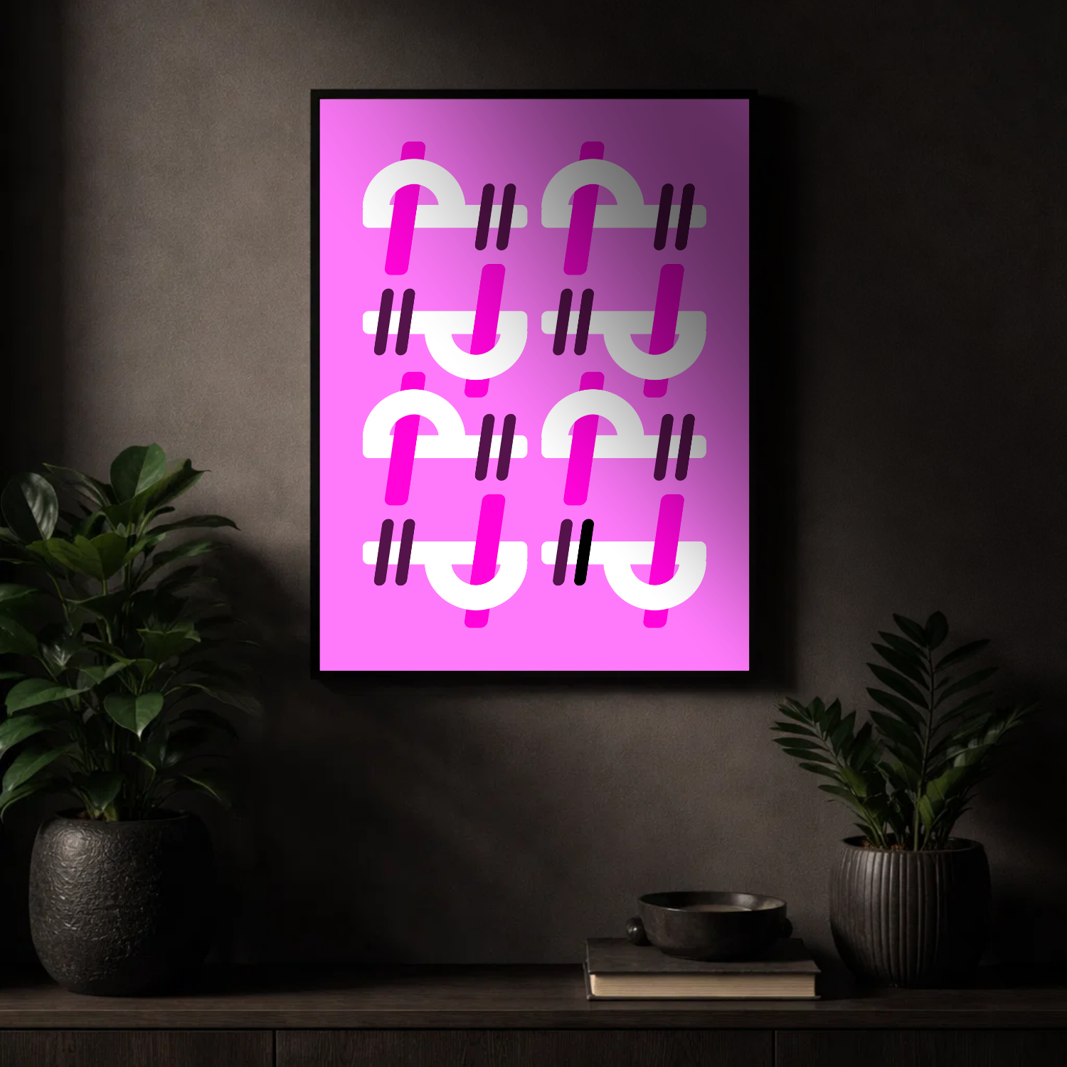 Affiche "Énergie fuchsia"
