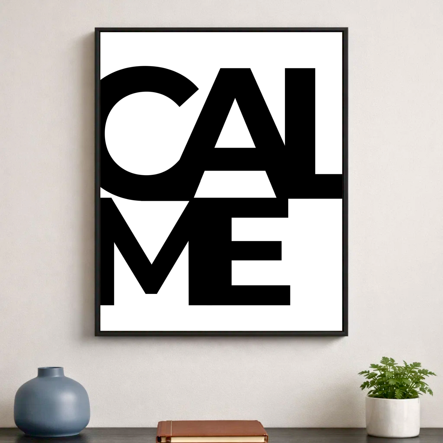 Affiche contemporaine "Calme"