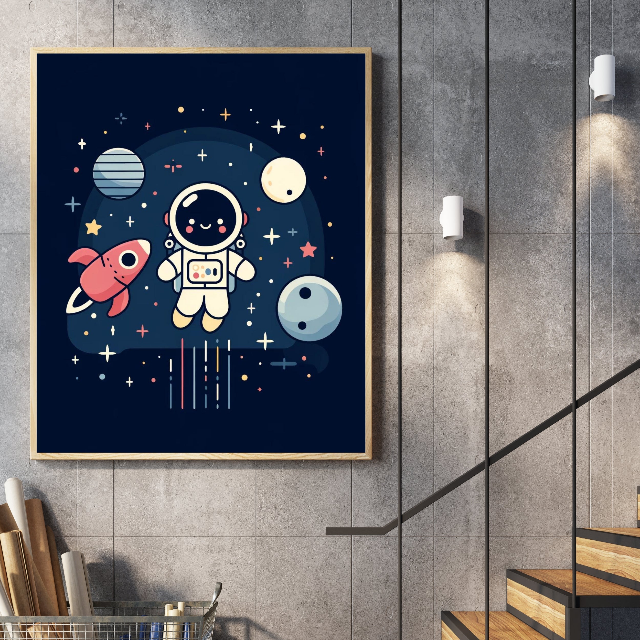 Affiche "Explorateur de l'espace"