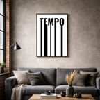 Affiche contemporaine "Tempo"