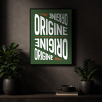 Affiche "Origine" contemporaine