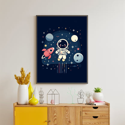 Affiche "Explorateur de l'espace"