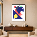 Affiche moderne "Danse géométrique"