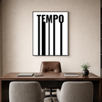 Affiche contemporaine "Tempo"