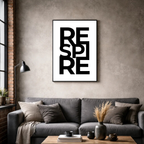 Affiche contemporaine "Respire"