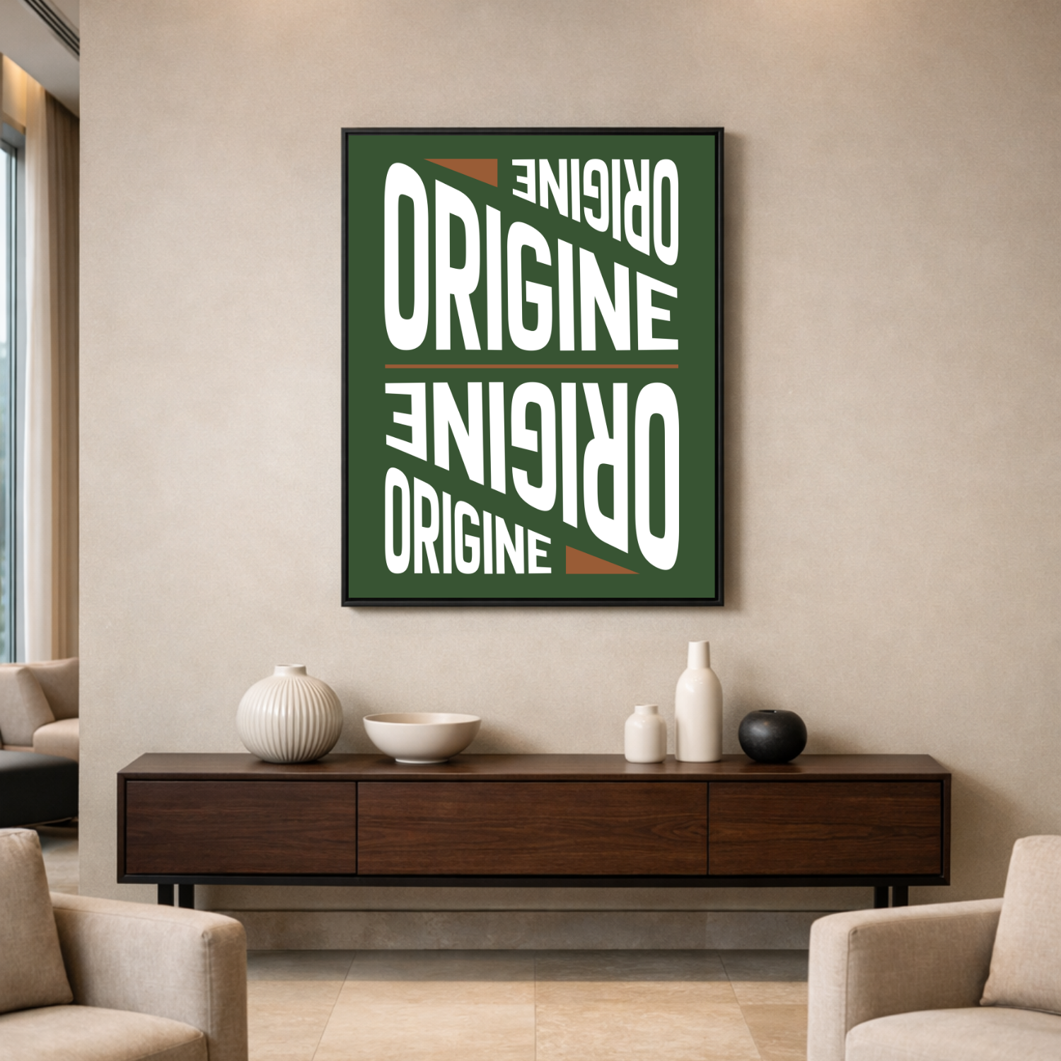 Affiche "Origine" contemporaine