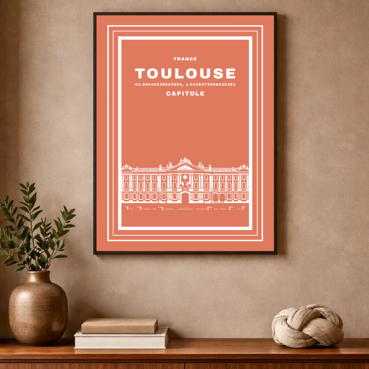 Affiche "Place du Capitole contemporaine"