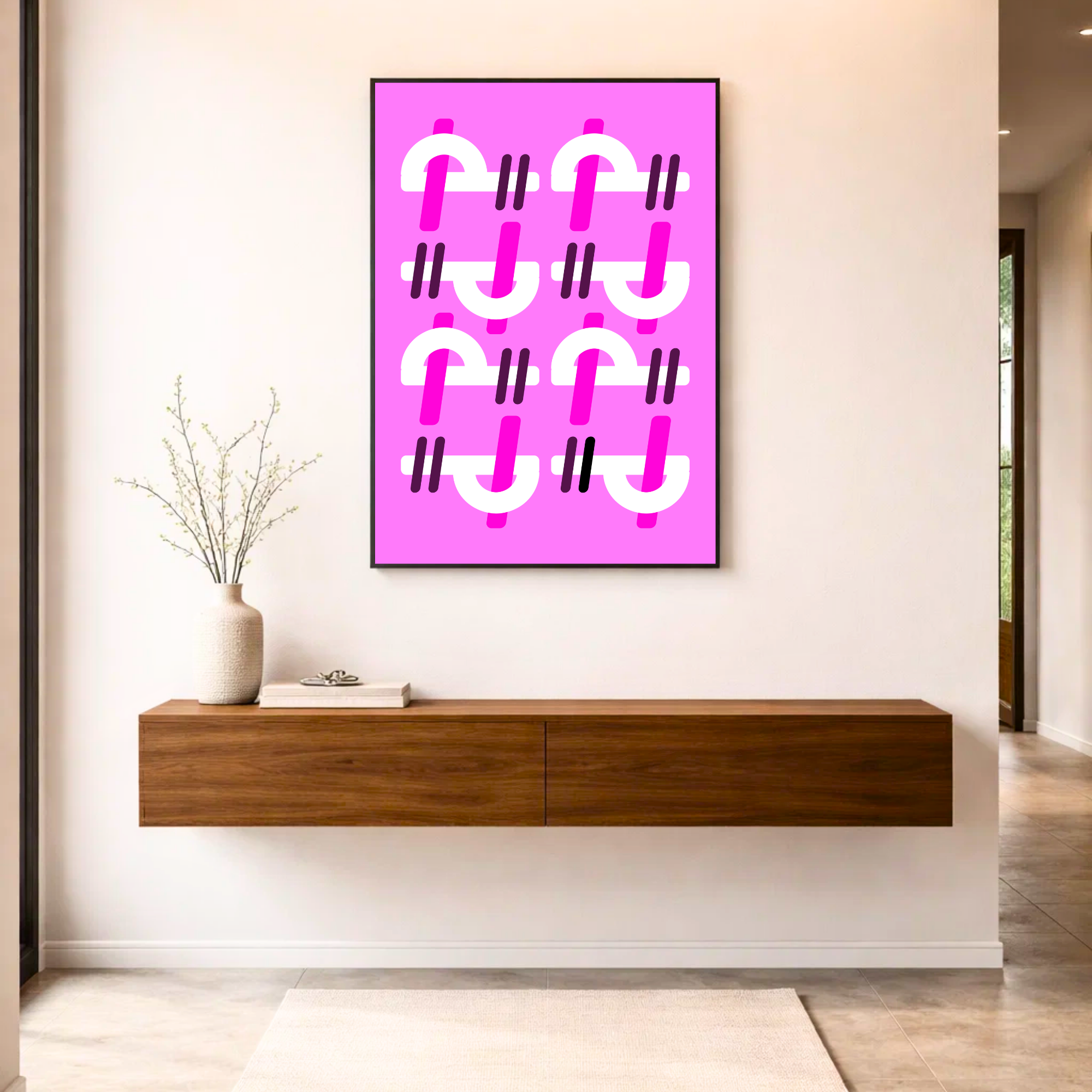 Affiche "Énergie fuchsia"