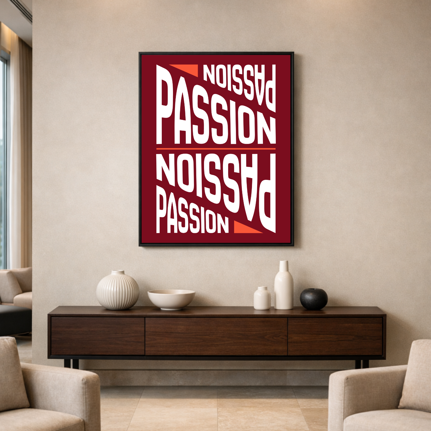 Affiche "Passion" contemporaine