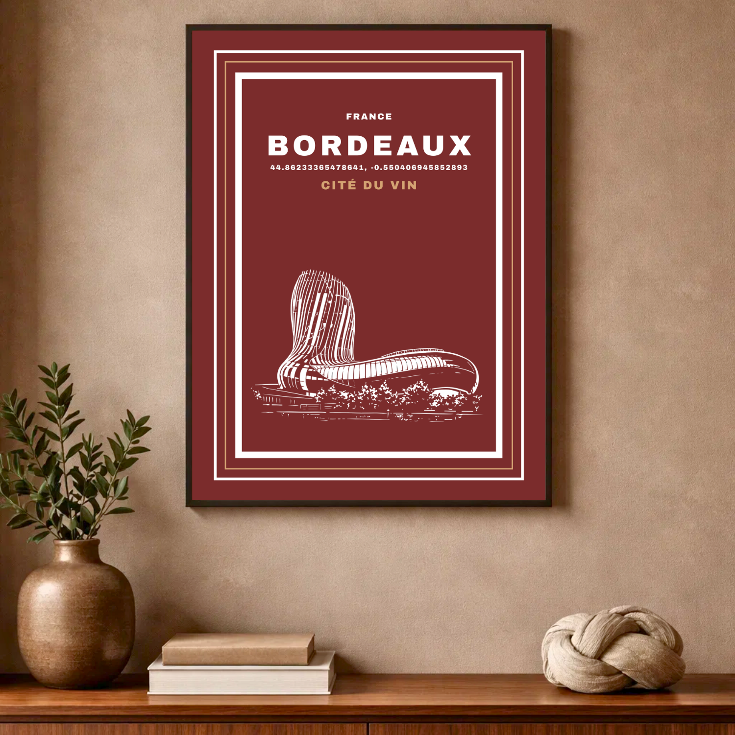 Affiche "Cité du Vin contemporaine"