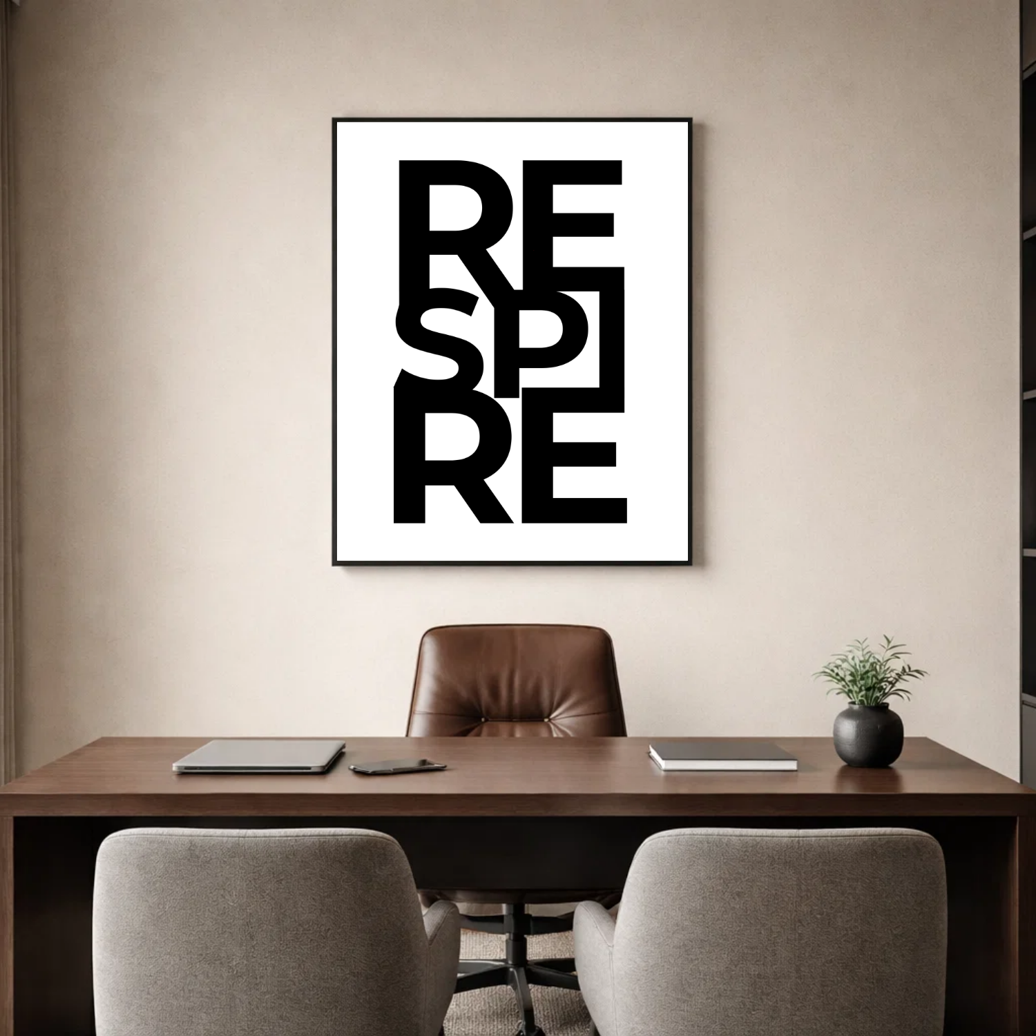 Affiche contemporaine "Respire"