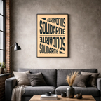 Affiche contemporaine "Solidarité"