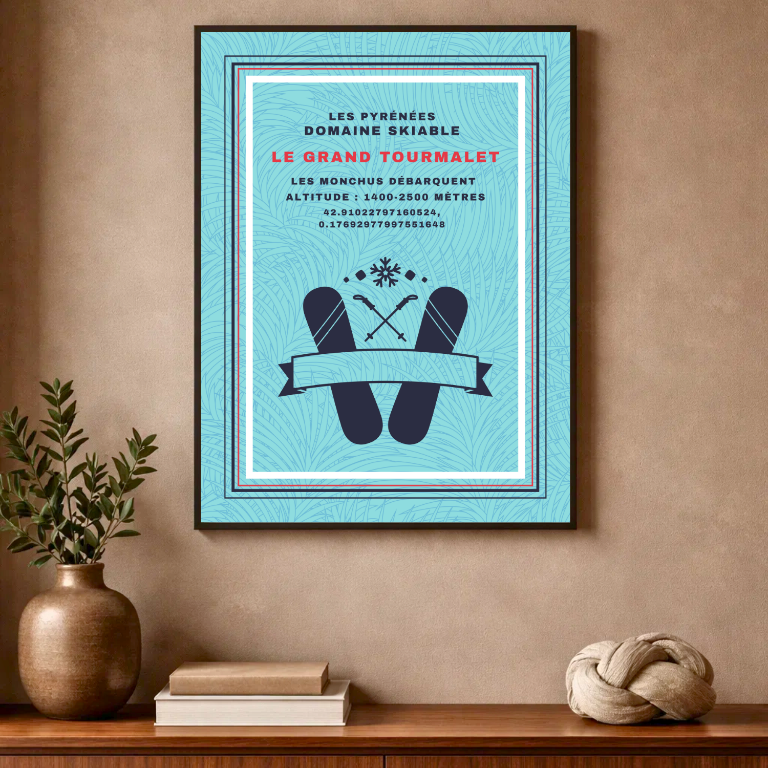 Affiche "Grand Tourmalet contemporain"
