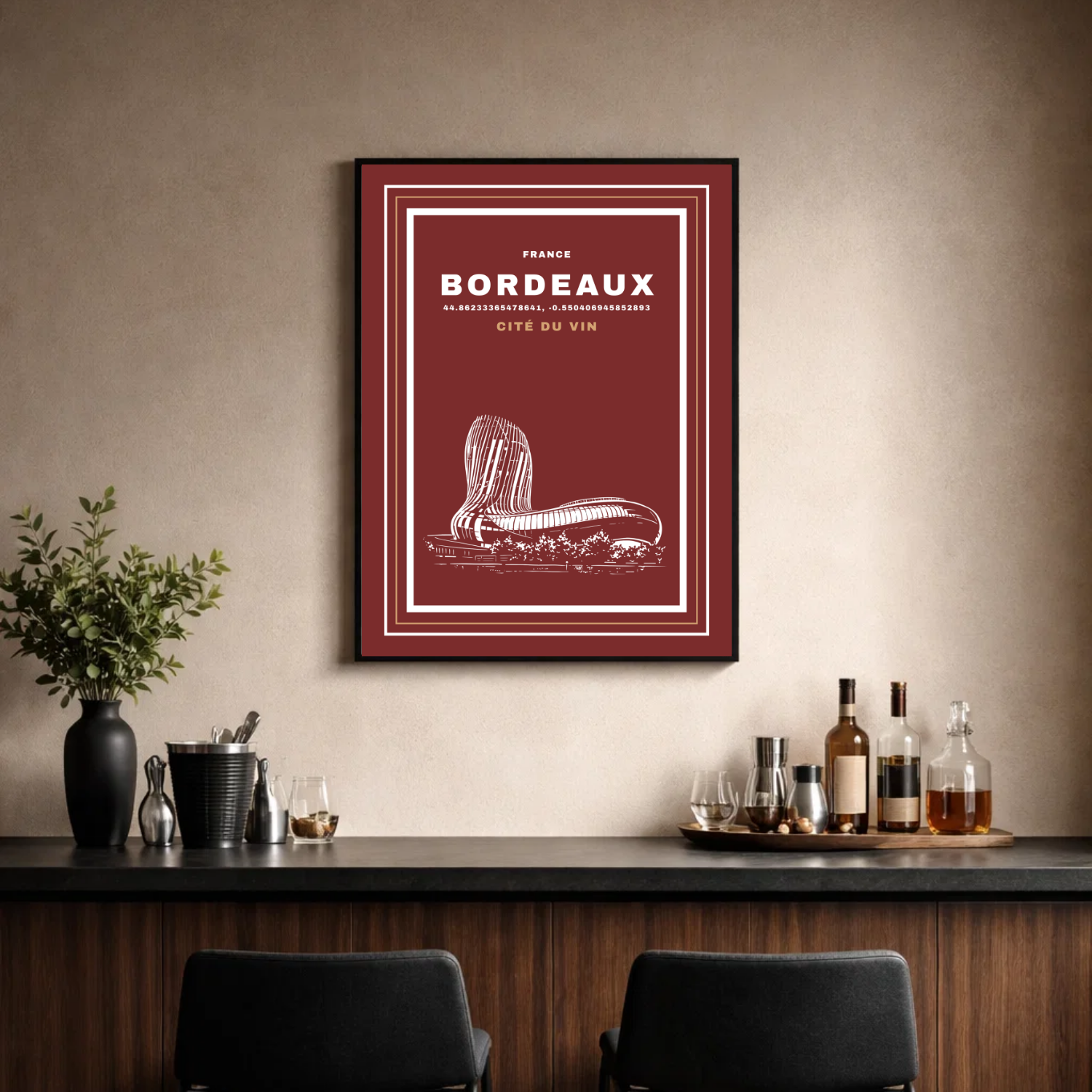 Affiche "Cité du Vin contemporaine"