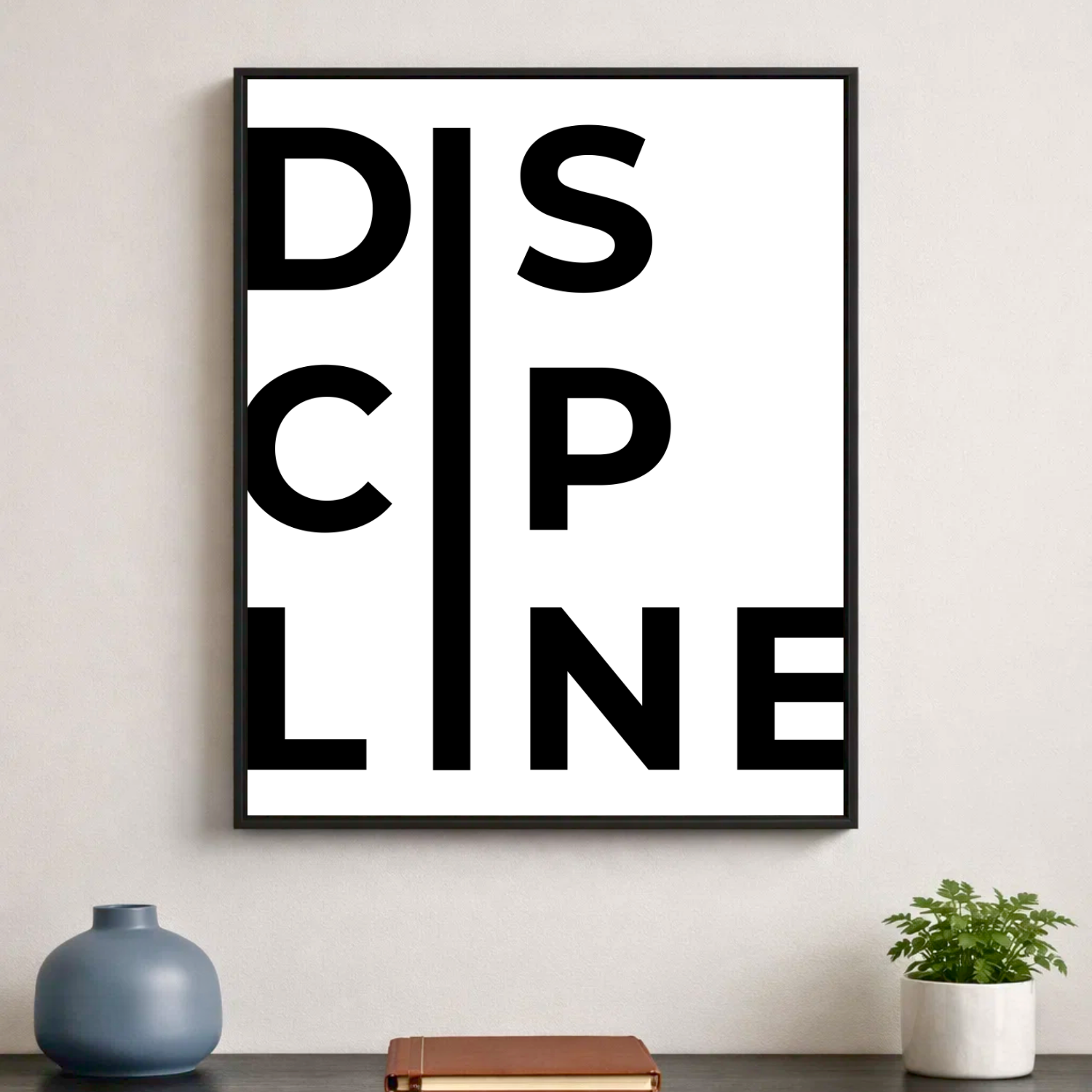 Affiche contemporaine "Discipline"