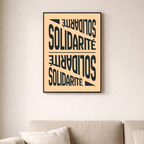 Affiche contemporaine "Solidarité"