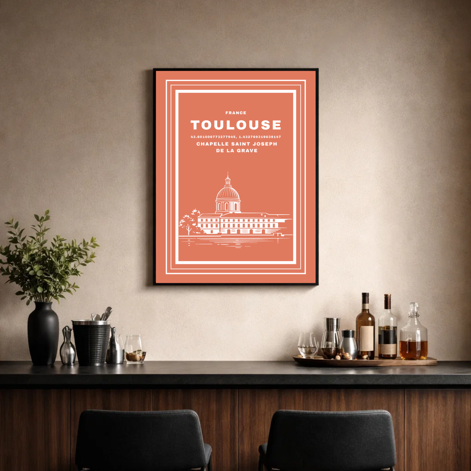 Affiche "Chapelle de la Grave contemporaine"