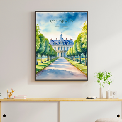 Affiche "Domaine inconnu - Bordeaux"