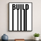 Affiche contemporaine "Build"