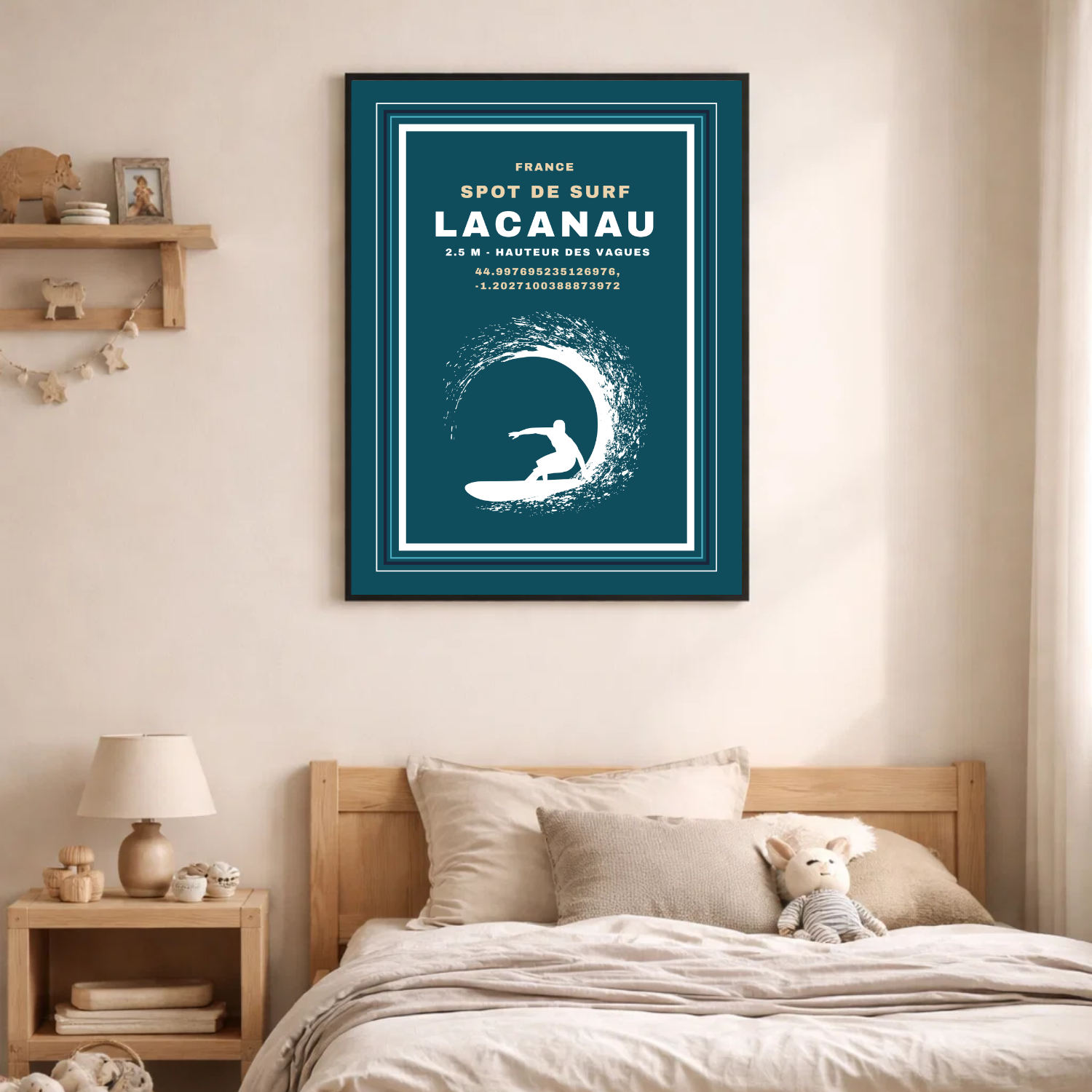 Affiche "Lacanau surf contemporain"