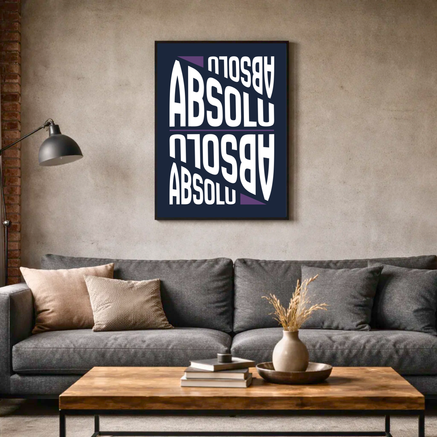 Affiche "absolu" contemporaine
