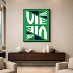 Affiche "Vie intense" contemporaine