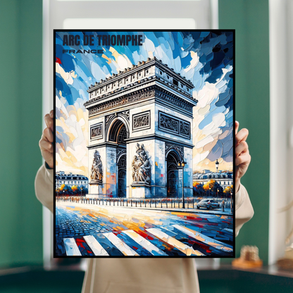 Affiche "Arc de Triomphe - France"